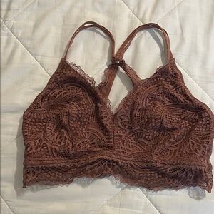 Maurices Lace Bralette in Warm Brown